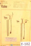 Yale KEL Series & Mfg Series D, Electric Chain Hoist, Parts & Instruct Manual